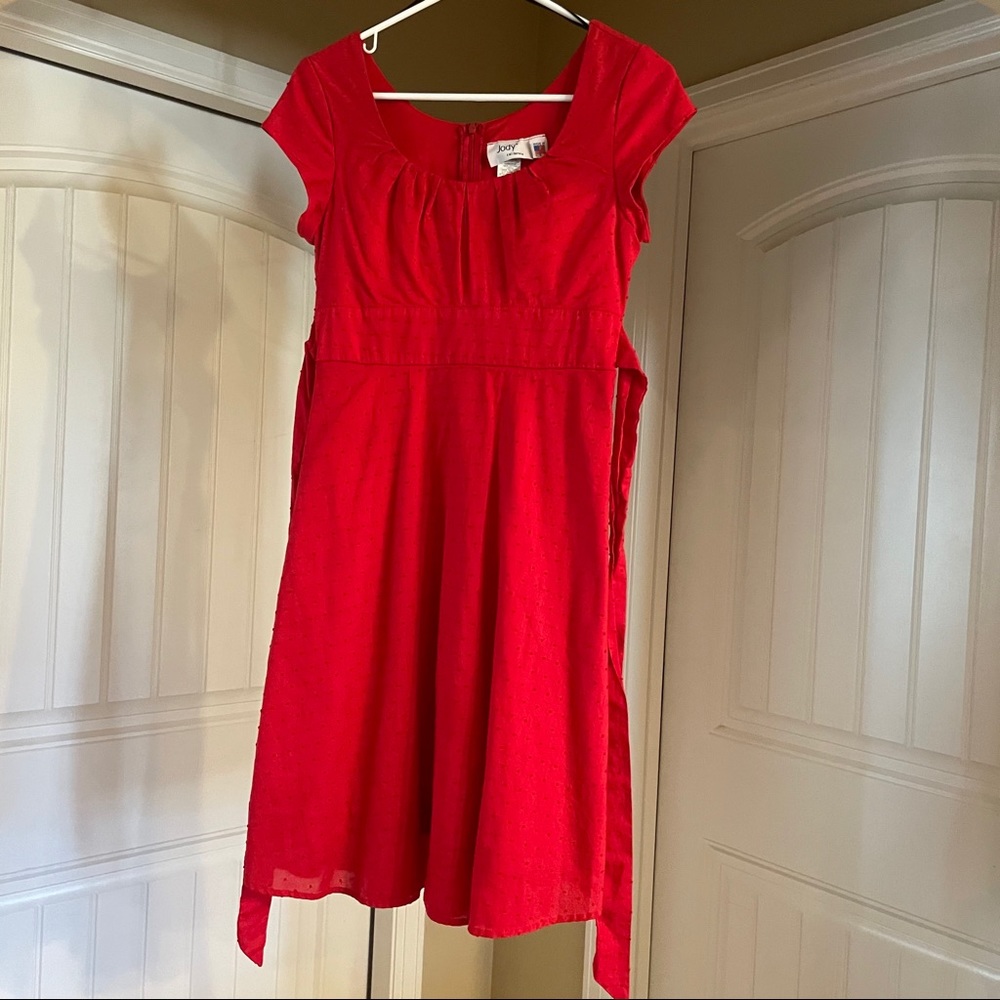 S red A line dress